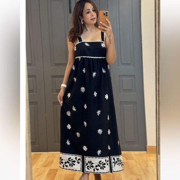 Zara blogger favorite printed cotton dress - Picture 4 of 11